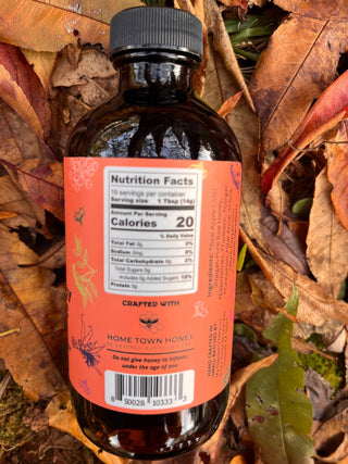 Golden Glow Elderberry-Turmeric Oxymel – Herbal Wellness Elixir (8 oz)
