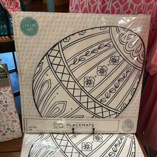 Easter Egg Coloring Placemat - pack of 12 - JSQ Mercantile