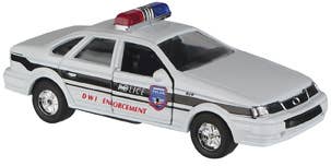 White-Police-Car-Pull-Back-Car