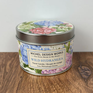 4 oz Wild Hydrangea Candle in a simple decorative vessel — JSQ Mercantile, a women’s boutique and gift shop in La Grange, IL
