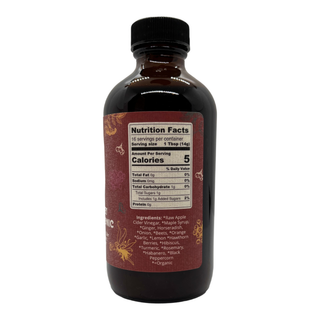 Heart Beet Fire Cider Tonic – Herbal Apple Cider Vinegar Blend (8 oz)