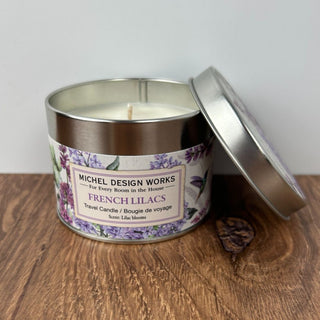 4 oz French Lilacs Travel Candle Jar with Lid