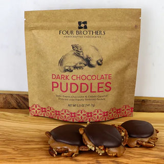 5 oz. Dark Chocolate Puddles by Four Brothers Chocolate