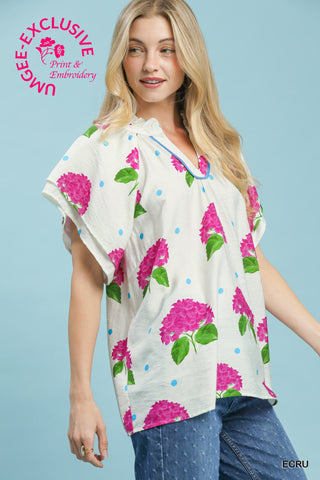 Garden Of Eden Top - Ecru