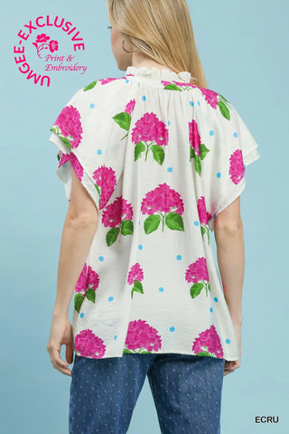 Garden Of Eden Top - Ecru