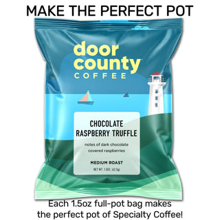 Chocolate Raspberry Truffle Flavored Coffee, 1.5oz, 6 pack - JSQ Mercantile