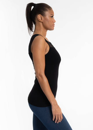 Reversible Lace Inset Top - Plus Size Available