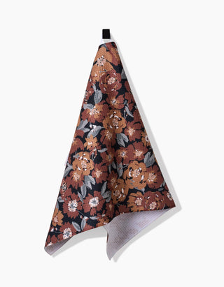 Vintage Floral Natural Tea Towel  |  Geometry - JSQ Mercantile