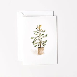 Christmas tree mini notecard by Emily Lex