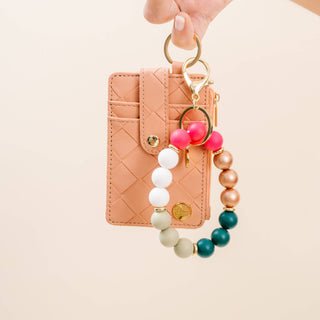 Holiday Hands-Free Keychain Wristlet - Oh What Fun