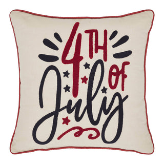 4th Of July Pillow with Insert 18" x 18" - JSQ Mercantile
