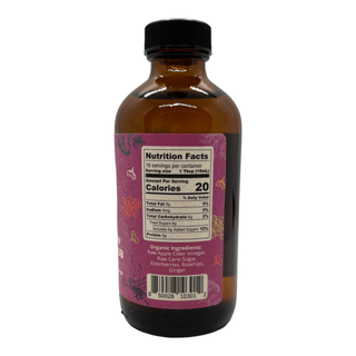 Elderberry Ginger Shrub – Spiced Botanical Vinegar Elixir (8 oz)
