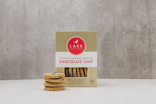 Box of Salted Caramel Almond Chocolate Cookies | Lark Fine Foods