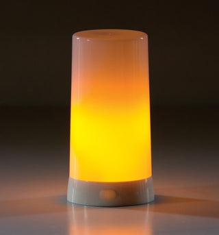 LED Flame Candle w/6 Hr Timer w/Remote 5" H Plastic  (USB charging cable included)"