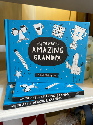 Why You’re So Amazing Grandpa - Fill in the Blanks Hardcover Book - JSQ Mercantile