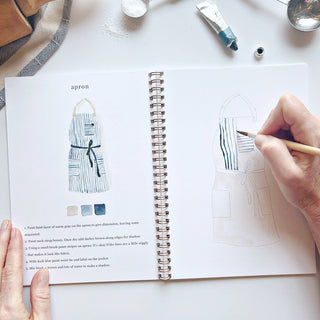 Baking Watercolor Workbook – 12 Beginner Baking Illustrations by Emily Lex
