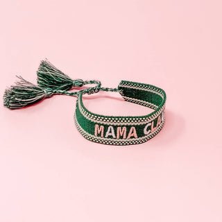 Holiday Woven Bracelet - Mama Claus - JSQ Mercantile