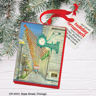 State Street, Chicago, Canvas Ornament