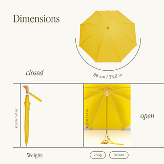 New! Yellow Children's Eco-Friendly Duckling Umbrella