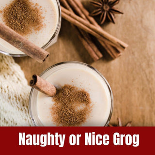 Naughty or Nice Grog HOLIDAY Flavored Coffee, 1.5oz Full Pot Bag