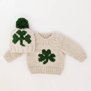 ☘️ St Patrick’s Day Irish Shamrock Baby & Toddler Sweater