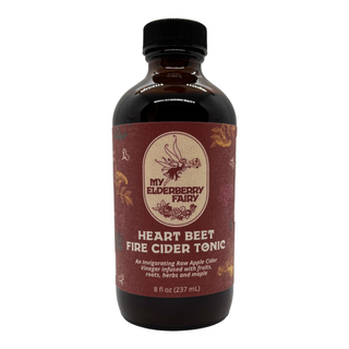 Heart Beet Fire Cider Tonic – Herbal Apple Cider Vinegar Blend (8 oz)
