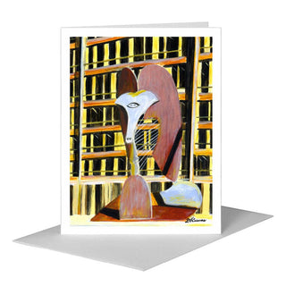 Picasso Sculpture, Chicago, Greeting Card