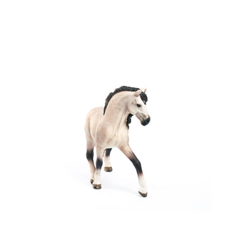 Horse figurine on a white background