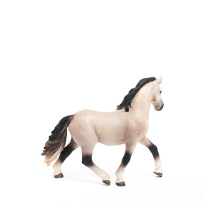 Model horse figure on a white background