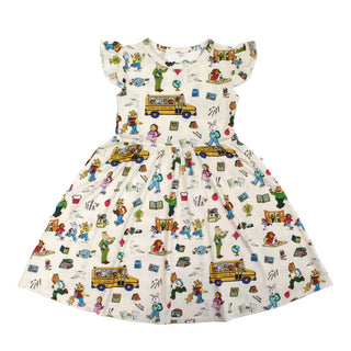 Arthur™ Back to School Short Sleeve Twirl Dress 2-3 T
