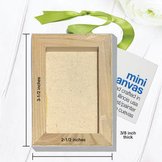 Old Garden Rose Mini Canvas Ornament