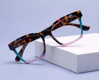 Birdie-Tortoise Pattern Blue Light Glasses | Peepers