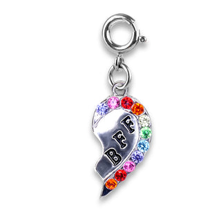 Silver BFF Broken Heart Charm - Charm It