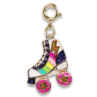 Gold Rainbow Rollerskate Charm - Charm It