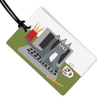 Cat-on-keyboard-Luggage-tag