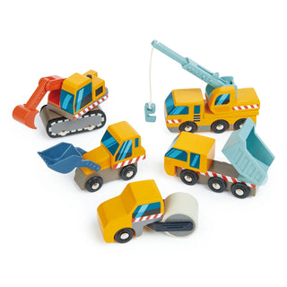Construction Vehicles | Wooden Toy Set of 5 - JSQ Mercantile
