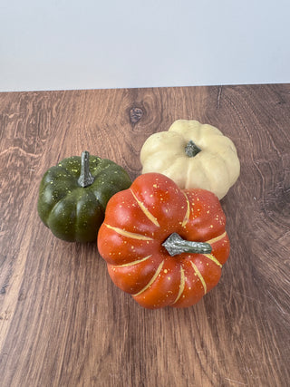 Orange Green & Cream Filler Pumpkin - Individual