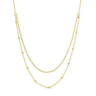 Delicate Double Appeal Necklace | Gold Plated