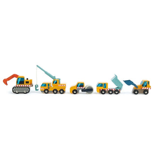Wooden Construction Vehicle Set by Tenderleaf - JSQ Mercantile