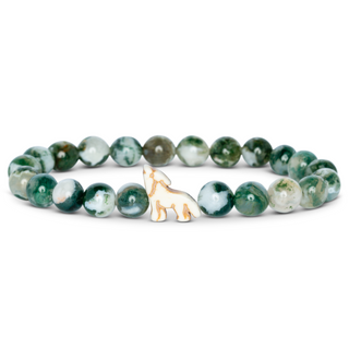 Fahlo Wolf Tracking Bracelet – Green | Wildlife Conservation Jewelry | JSQ Mercantile - Women’s Boutique & Gift Shop in La Grange, IL