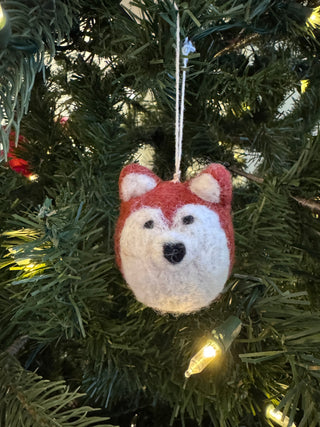 Small Felt Fox Ornament