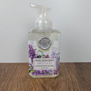 French Lilacs Foaming Hand Soap – Michel Design Works Floral Luxury Soap | JSQ Mercantile – Women’s Boutique & Gift Shop Located in La Grange, IL