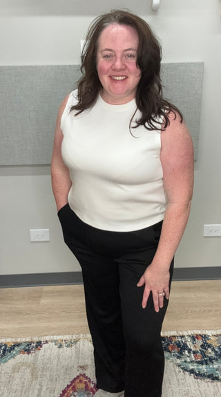 P. CILL Butter Modal Round Neck Sleeveless Top