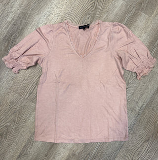 Luxe Lace Trim V-Neck Lightweight Sweater