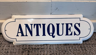 12.75" Antiques Sign - Metal
