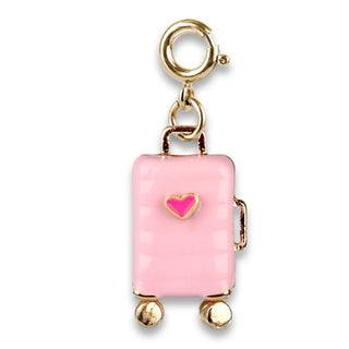 Gold Suitcase Charm | CharmIt