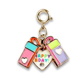 Gold Surprise Inside B-Day Gift Charm | CharmIt