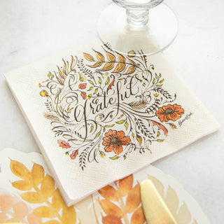 Grateful Thanksgiving Paper Napkin - JSQ Mercantile