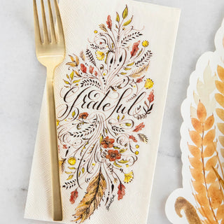 Grateful Thanksgiving Paper Napkin - JSQ Mercantile