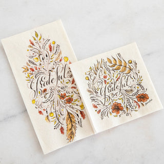 Grateful Thanksgiving Paper Napkin - JSQ Mercantile